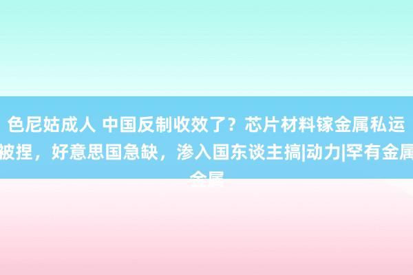 色尼姑成人 中国反制收效了？芯片材料镓金属私运被捏，好意思国急缺，渗入国东谈主搞|动力|罕有金属